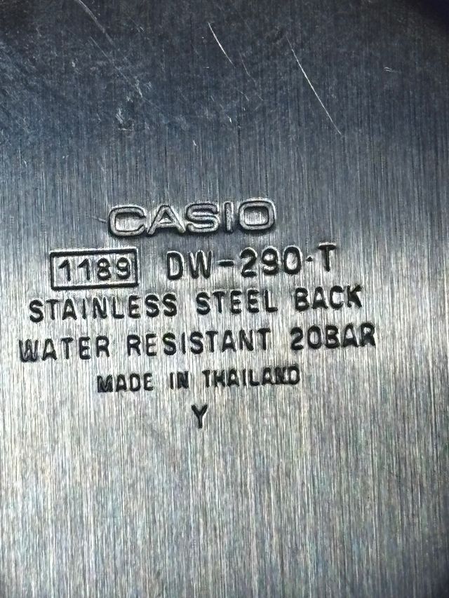 ANTIGUO RELOJ CASIO 1189 DW-290-T