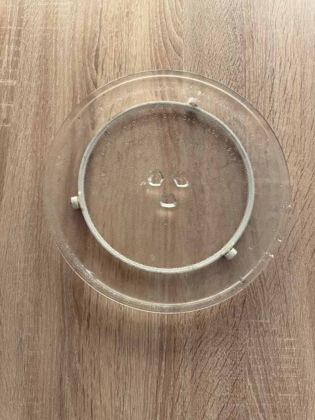 Plato de cristal para microondas