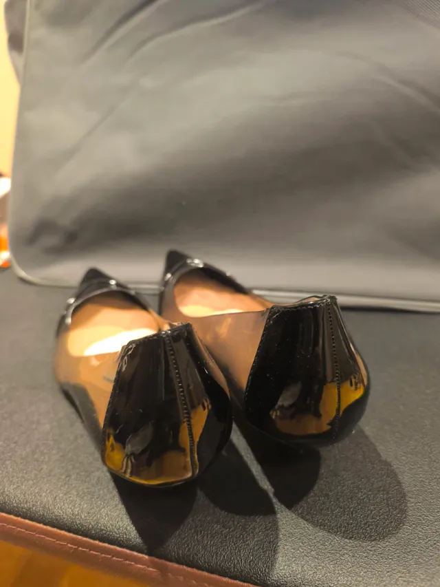 Zapatos tacón kitten vinilo Zara Talla 38