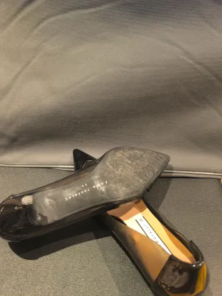 Zapatos tacón kitten vinilo Zara Talla 38