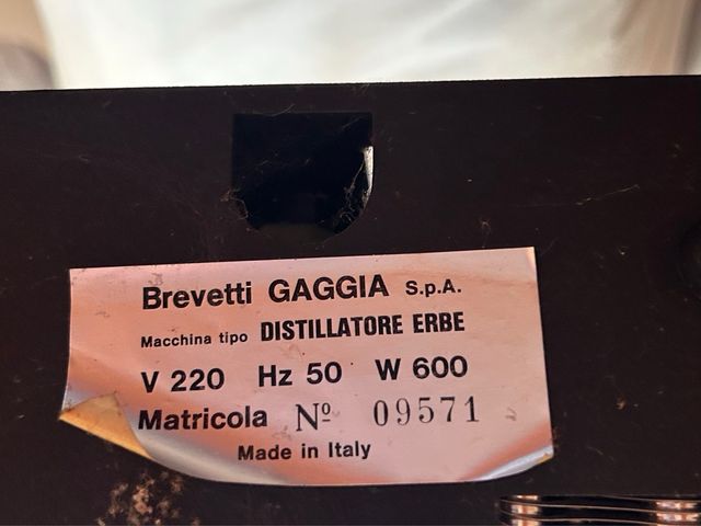 Distillatore grappa vintage rame e vetro