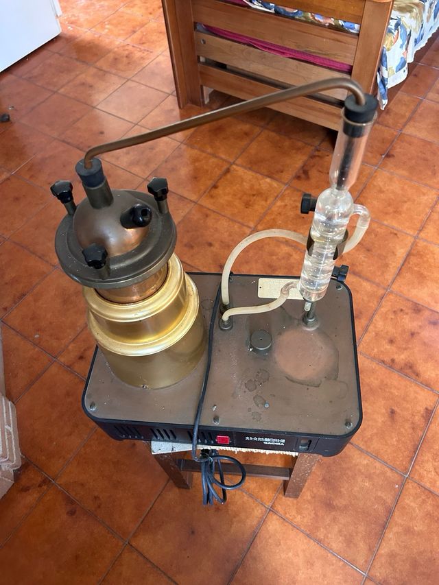 Distillatore grappa vintage rame e vetro