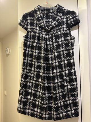 Vestido cuadros blanco y negro (Sin estrenar)