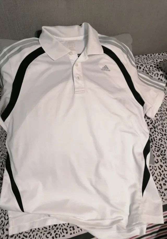 Polo Adidas Blanco Talla M