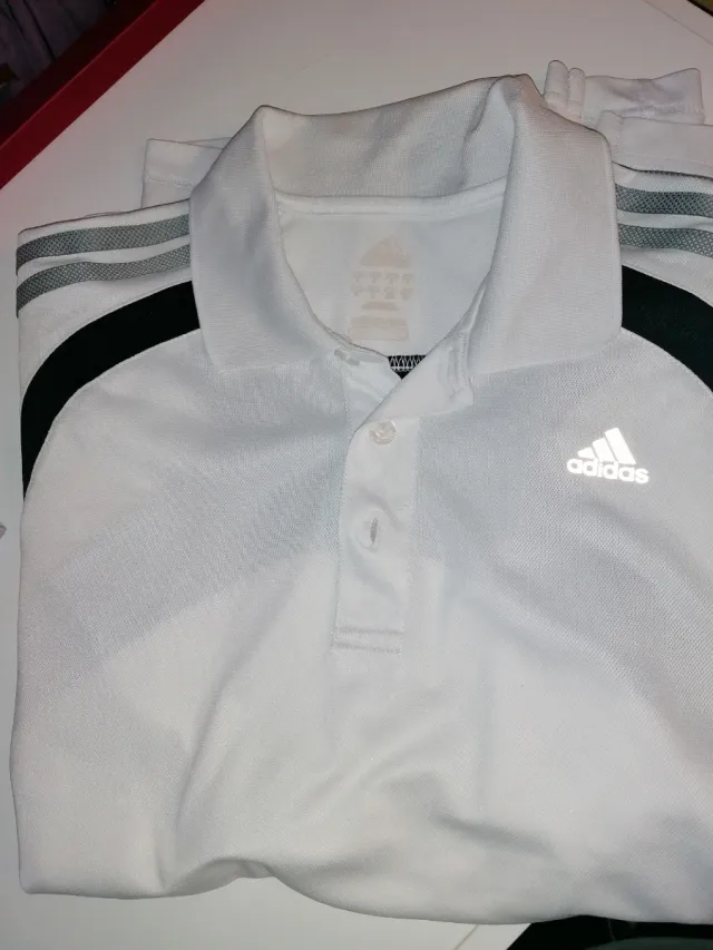 Polo Adidas Blanco Talla M