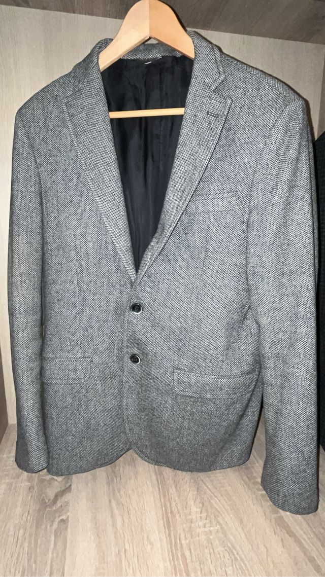 Americana Italiana Gris Talla 48