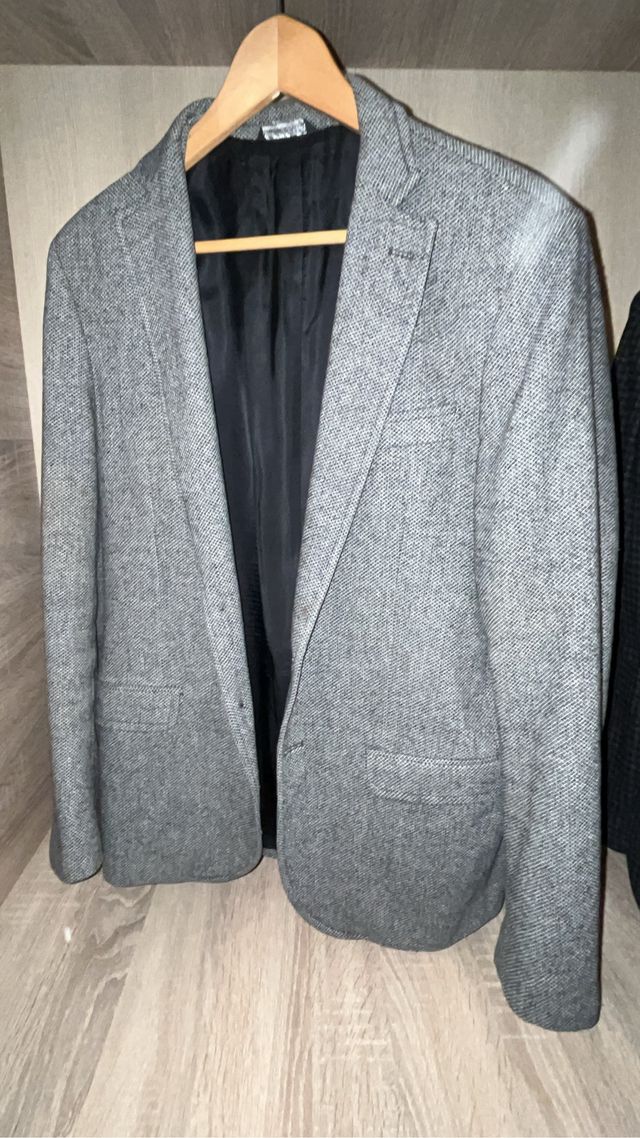 Americana Italiana Gris Talla 48