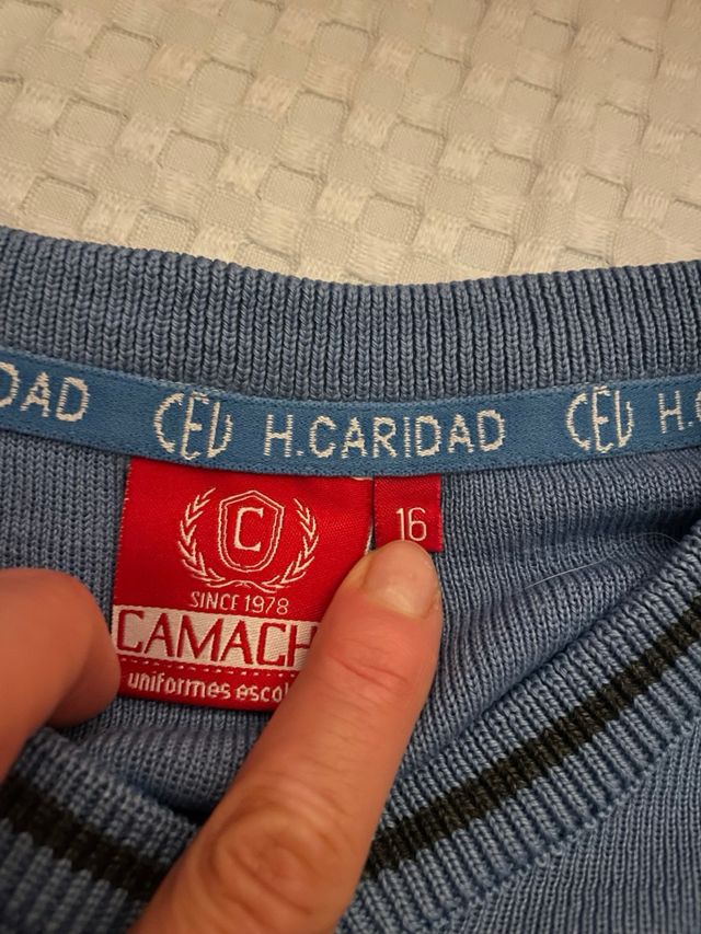 Jersey H.CARIDAD azul talla 16