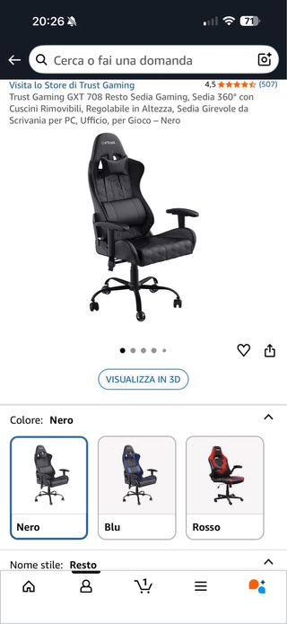 Sedia Gaming Trust GXT 780