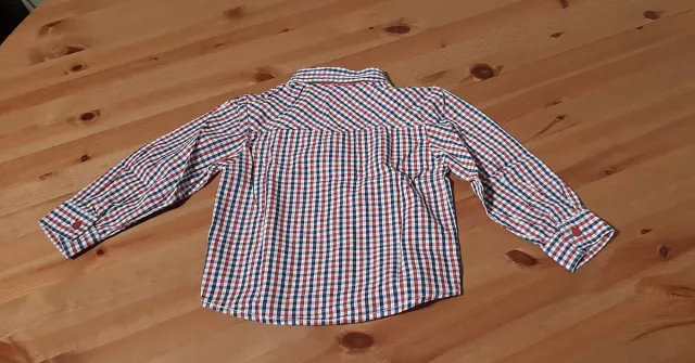 Camisa cuadros bebé manga larga