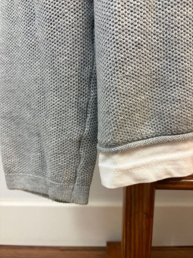 Jersey fino gris Pull&Bear