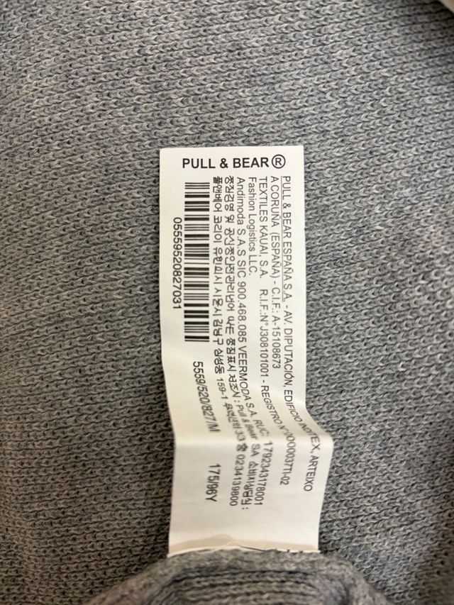 Jersey fino gris Pull&Bear