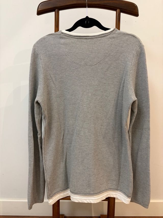 Jersey fino gris Pull&Bear