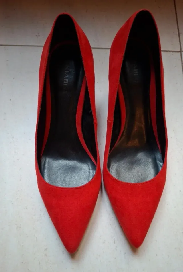 Zapatos de tacón rojos Kiabi