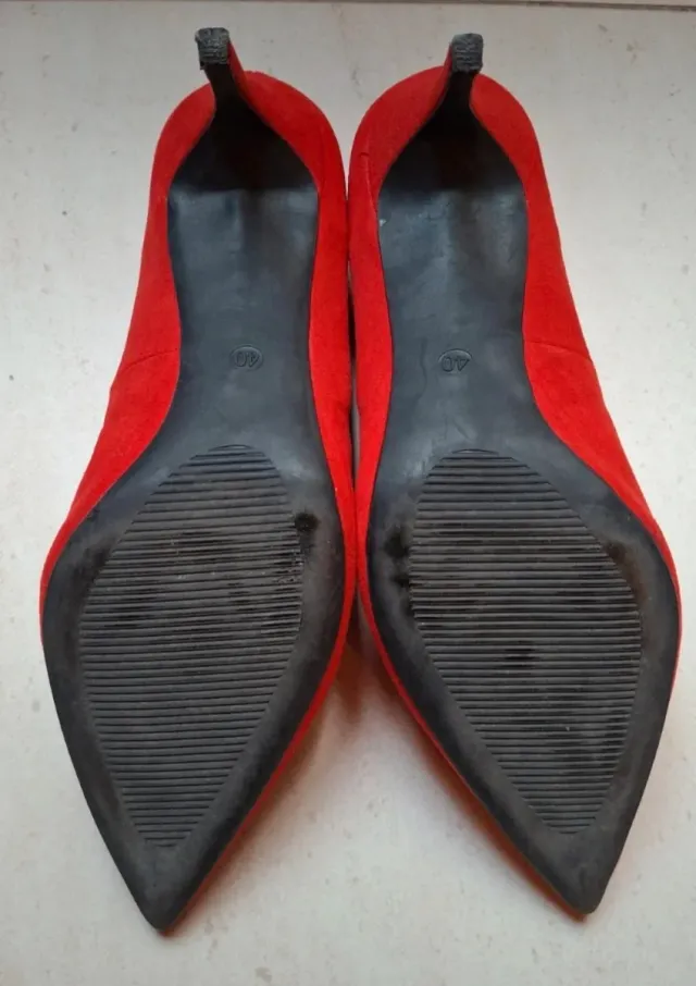 Zapatos de tacón rojos Kiabi