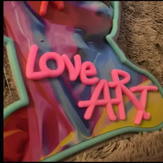 Lampada Neon Led "DAVID" Love Art