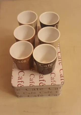 Set 6 Tazzine Caffè Café