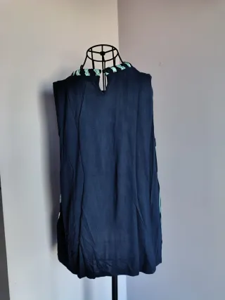 Blusa Cortefiel Rayas Azul Marino y azul claro