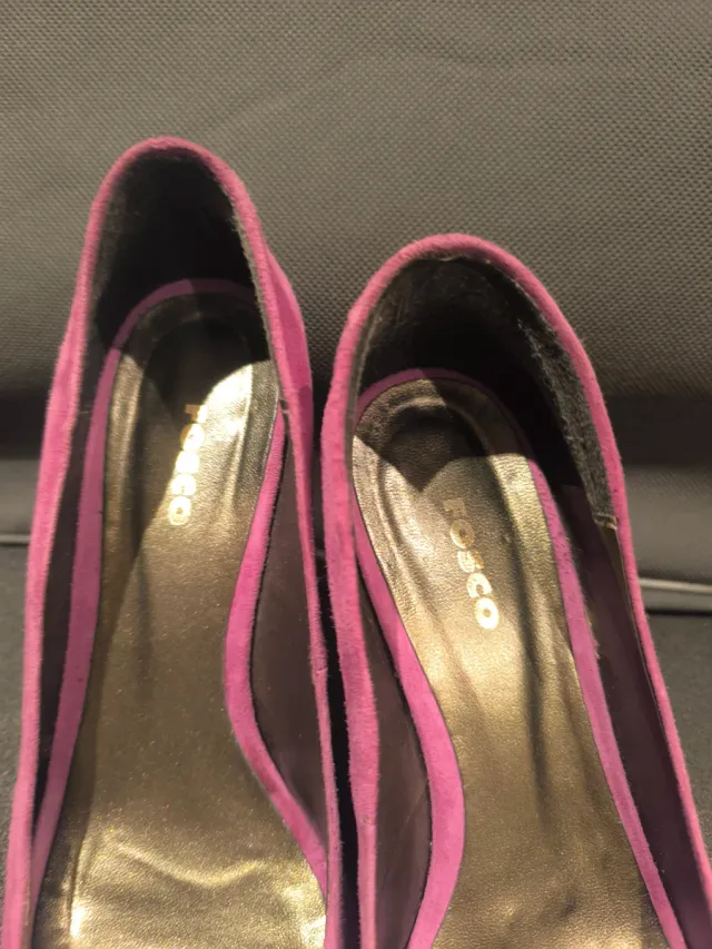 Sandalias Fosco tacón plataforma rosa/morado T38