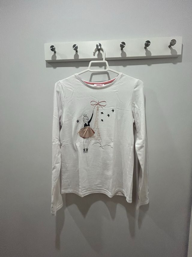 Lote 4 camisetas manga larga niña