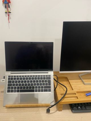 Soporte tablet bambú