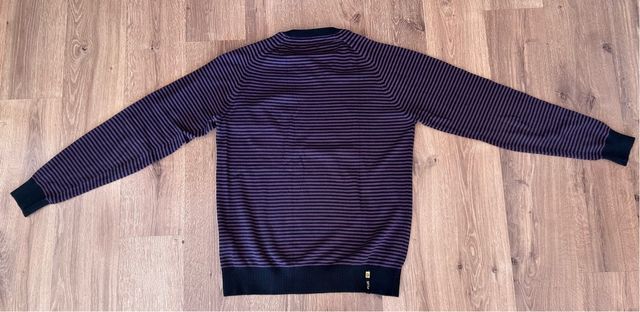 Jersey FLY53 Rayas Morado/Negro Talla S hombre