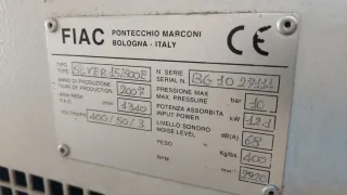 Compresor tornillo FIAC SILVER 15. Maquinaria.