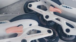 Patines niña blancos casi nuevos