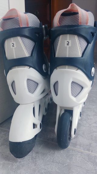 Patines niña blancos casi nuevos