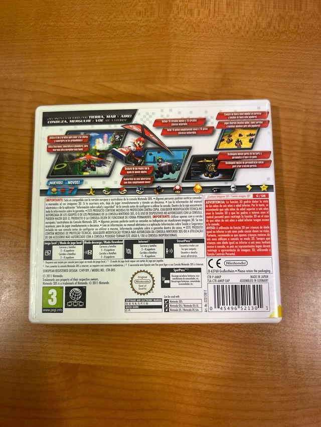 2 Juegos Nintendo 3DS: Mario Kart 7 y Planes