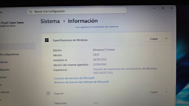 Portátil Acer Aspire 3. Ryzen 5 5500U. 16GB RAM