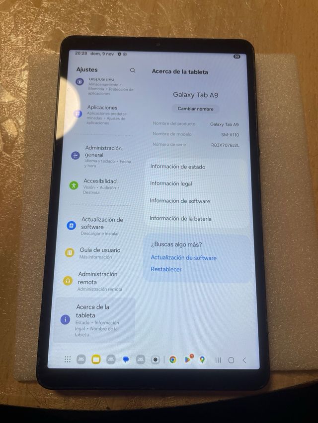 Samsung Galaxy Tab A9 64GB Gris