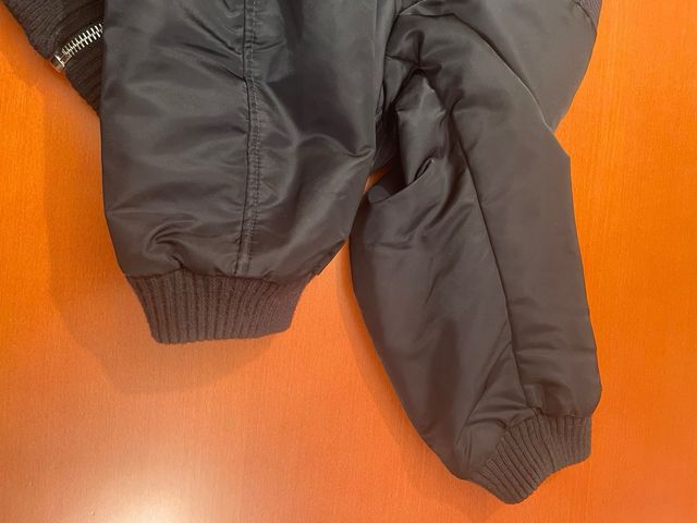 Cazadora bomber cremalleras rayas diplomáticas azu