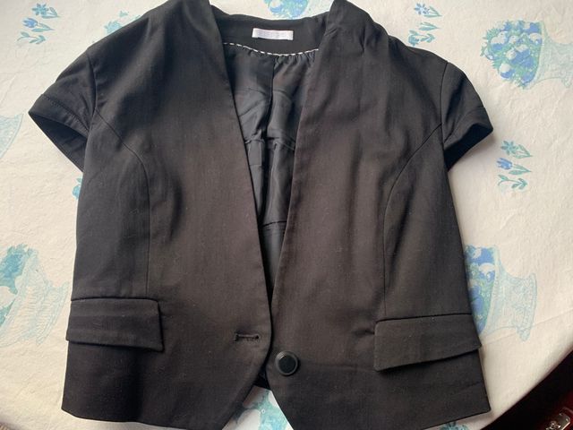 Chaqueta negra de vestir