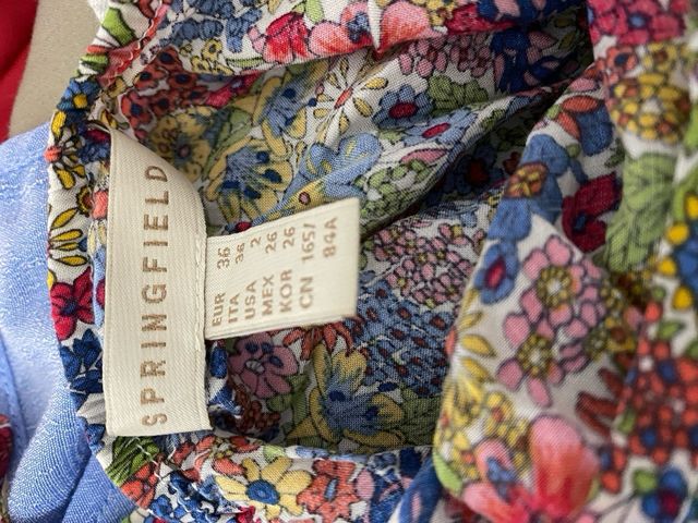 Vestido Springfield floral tirantes