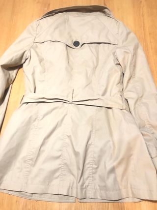 Gabardina mujer beige
