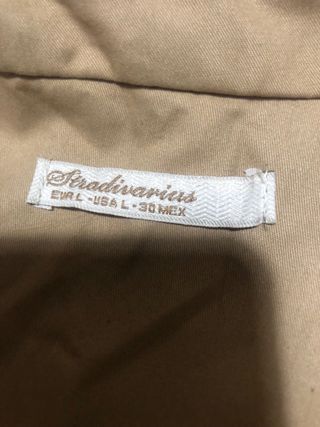 Gabardina mujer beige