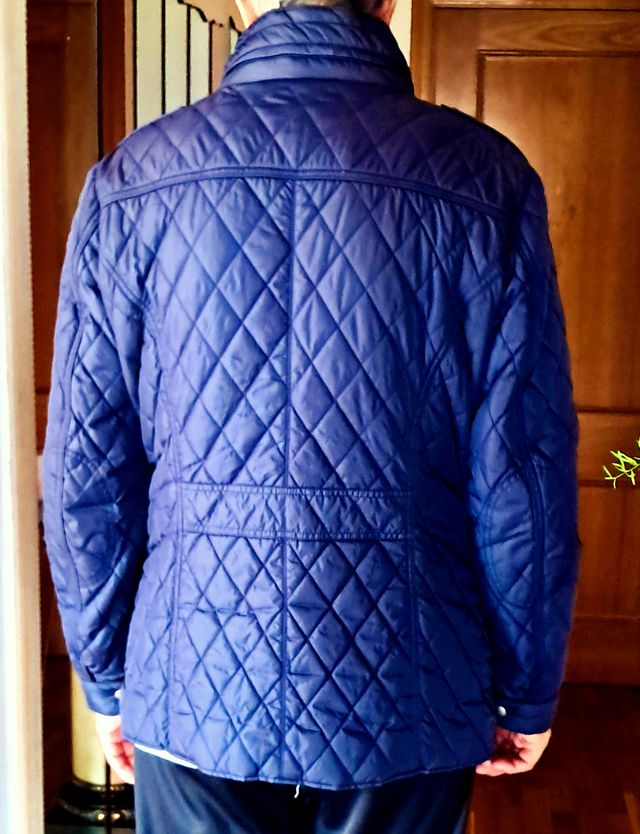 Parka acolchada ligera azul
