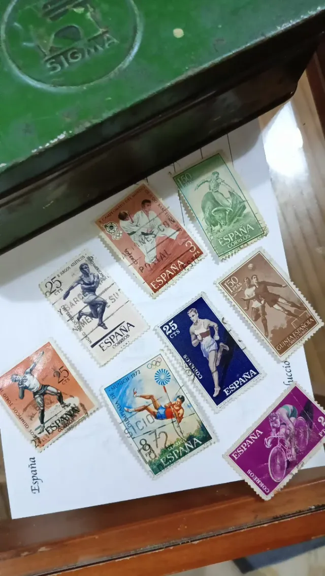 Colección Sellos Antiguos Deportes España
