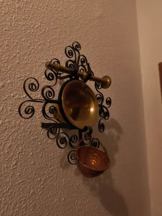 Almirez Bronce Soporte Forja