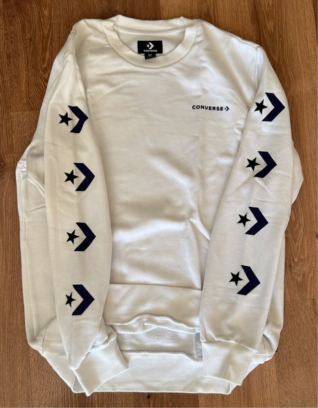 Sudadera Converse blanca hombre talla M