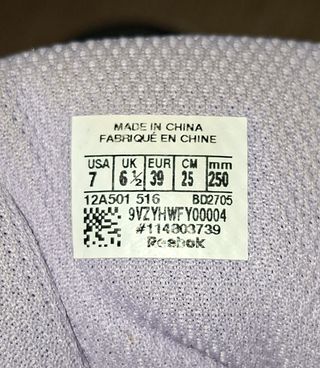 Zapatillas Reebok Negras y Rosas Talla 39