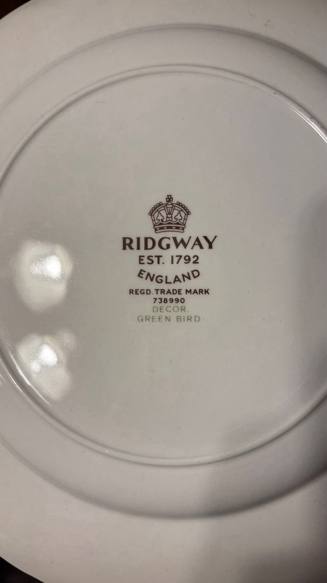 Vajilla Inglesa Ridgway 12 servicios