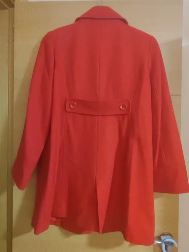 Abrigo ZENDRA Rojo Doble  Botonadura