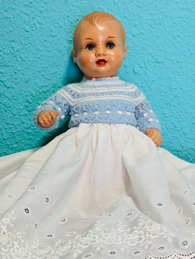 Muñeco Bebé Manolín Celuloide Vintage