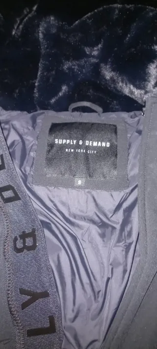 Chaqueta Parka Supply & Demand Negra