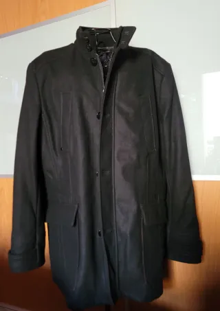 Parka Lana Zara Hombre Azul Oscuro Talla XL