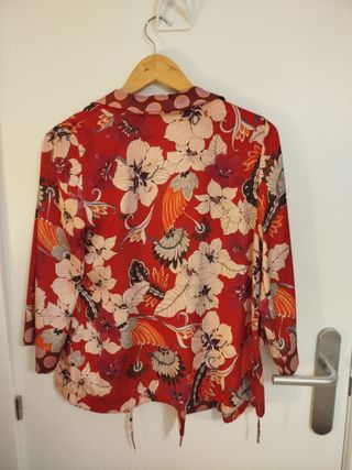 Kimono Zara multicolor estampado floral