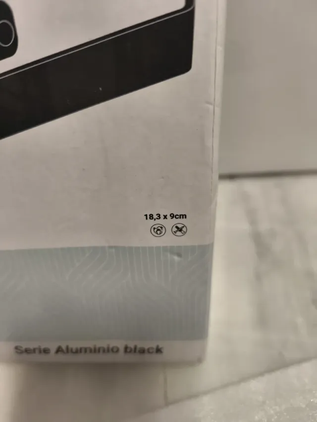 Portarrollos Negro Mate Serie Aluminio