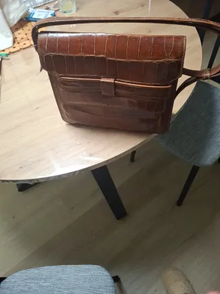 Bolso piel cocodrilo auténtico